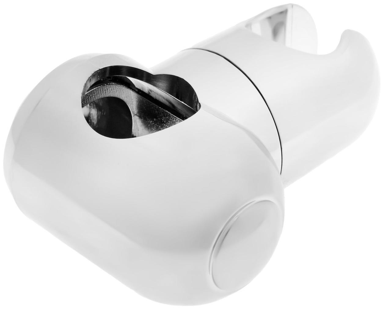 Держатель лейки для душевой стойки ZEIN Z92, пружинный, пластик, хром