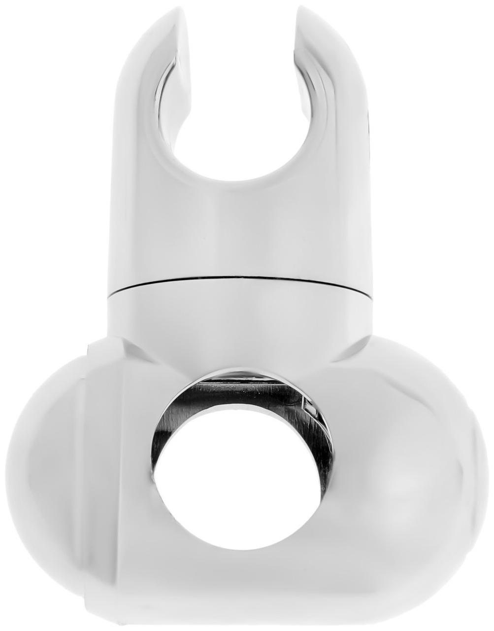 Держатель лейки для душевой стойки ZEIN Z92, пружинный, пластик, хром