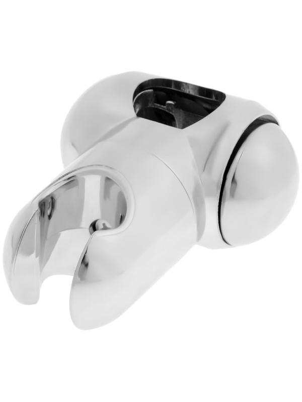 Держатель лейки для душевой стойки ZEIN Z92, пружинный, пластик, хром