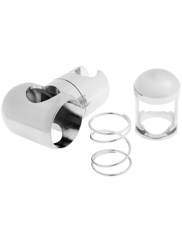 Держатель лейки для душевой стойки ZEIN Z92, пружинный, пластик, хром