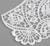 Воротник кружевной, 22,5 × 20 см, цвет белый