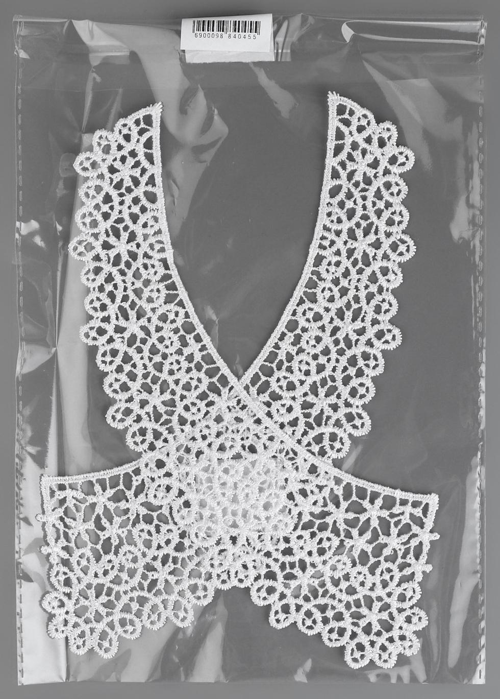 Воротник гипюровый, 21 см, цвет белый