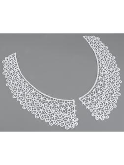 Воротник гипюровый, 21 см, цвет белый