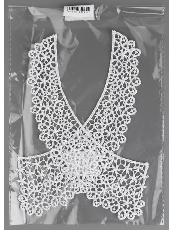 Воротник гипюровый, 21 см, цвет белый