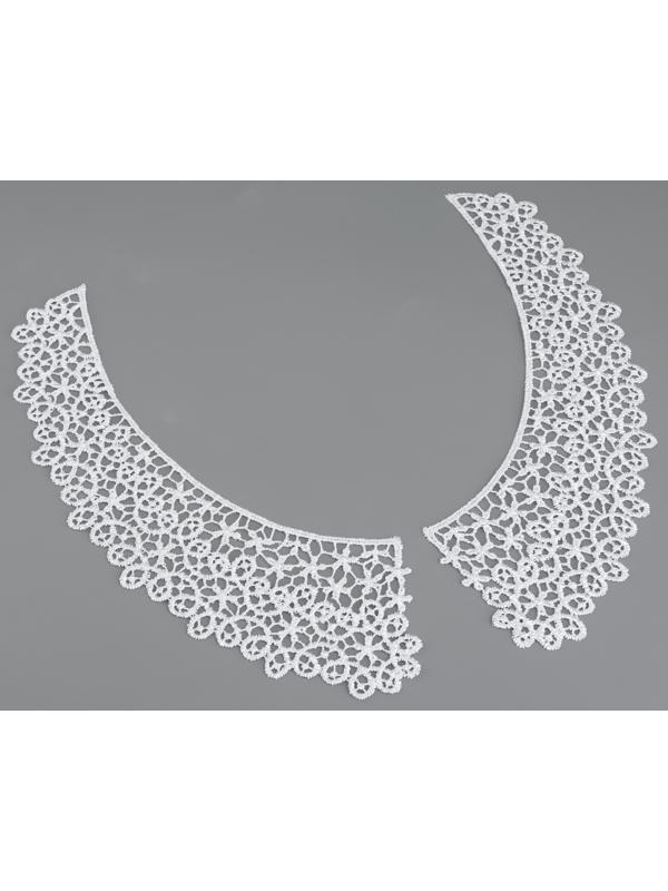 Воротник гипюровый, 21 см, цвет белый