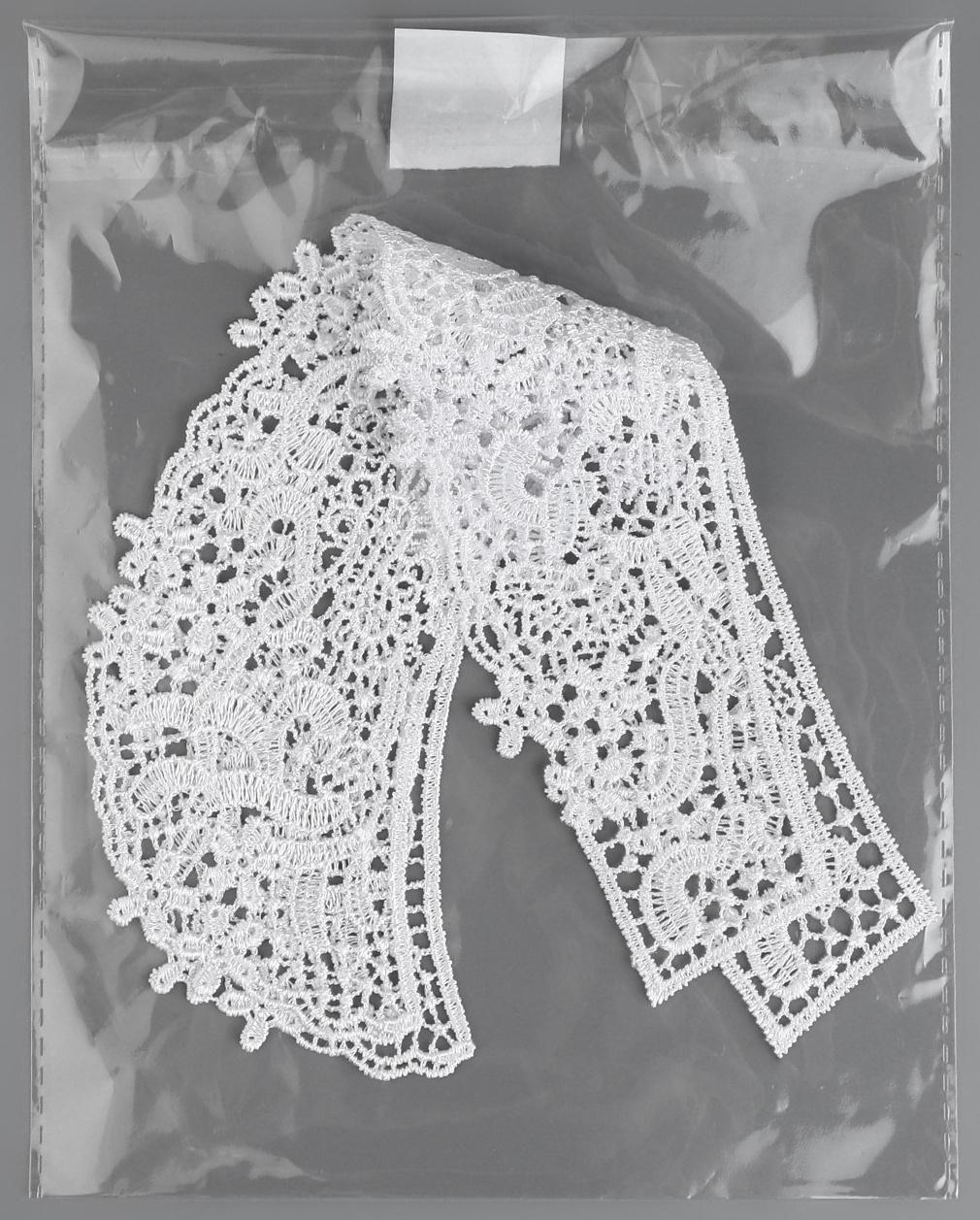 Воротник гипюровый, 27 × 6 см, цвет белый