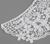 Воротник гипюровый, 27 × 6 см, цвет белый