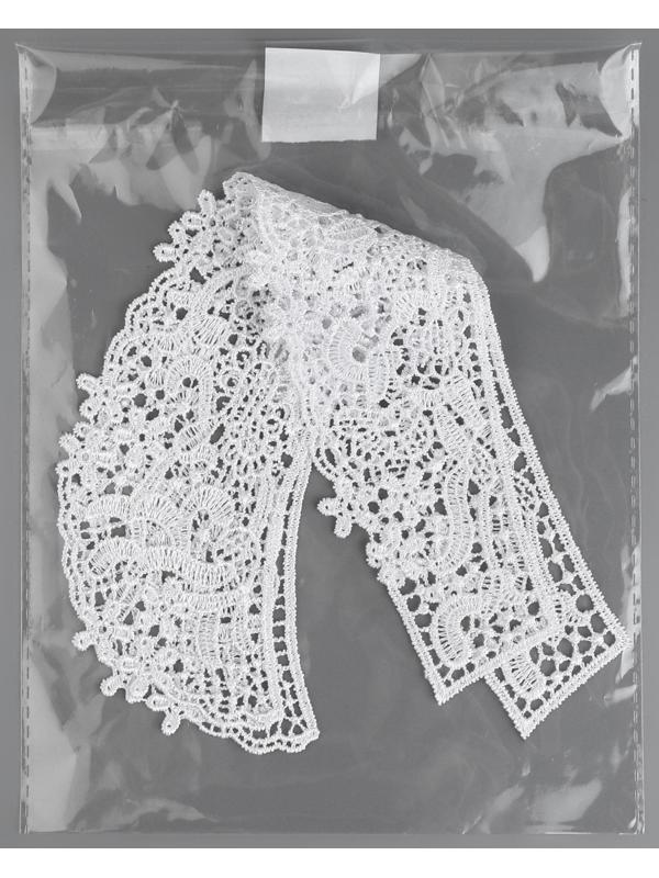 Воротник гипюровый, 27 × 6 см, цвет белый