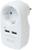 Адаптер 1 гнездо + 2 USB порта на европейскую вилку с/з 16A 230В 3680Вт IP20 белый  27418 6,