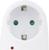 Адаптер 1 гнездо + 2 USB порта на европейскую вилку с/з 16A 230В 3680Вт IP20 белый  27418 6,