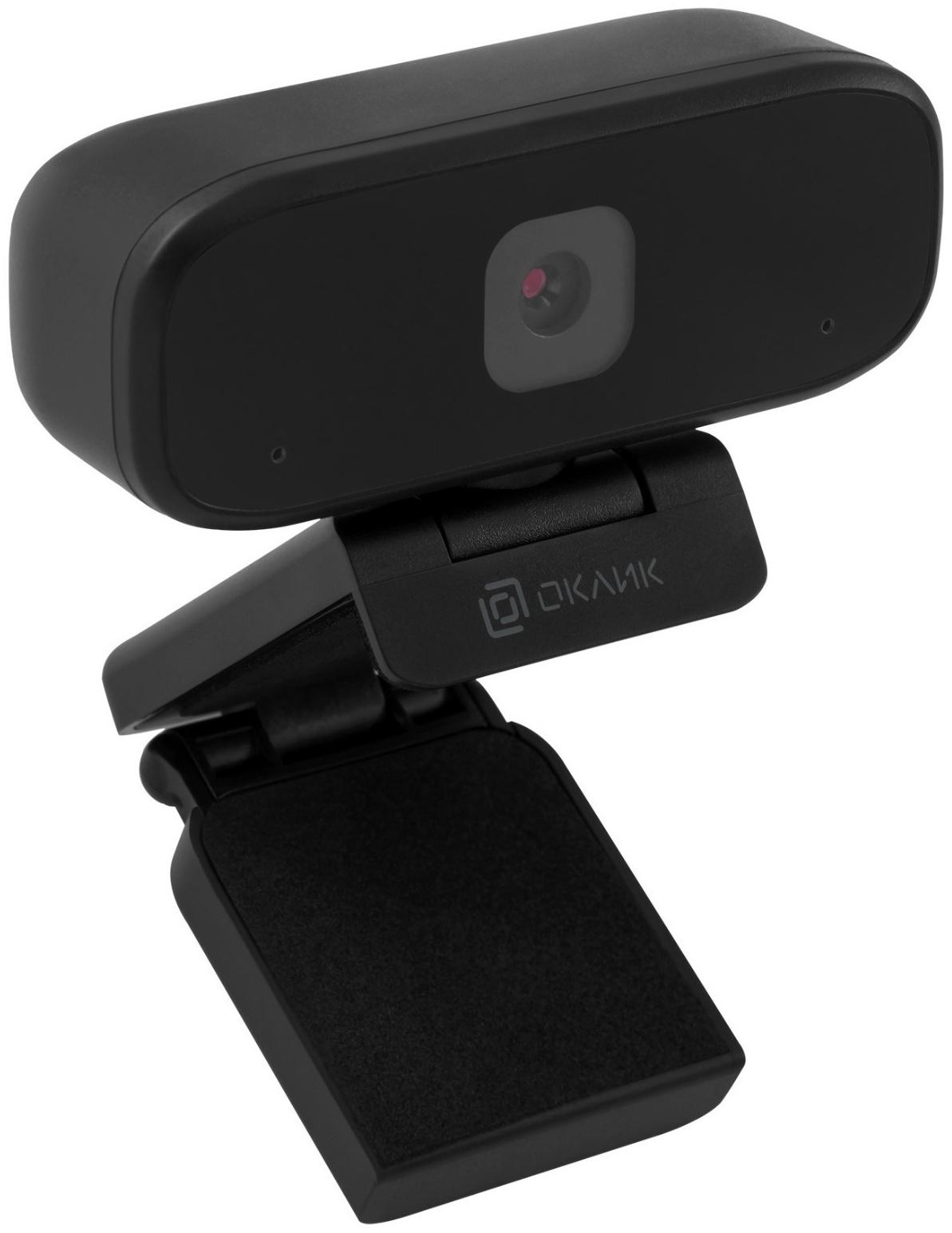 Камера Web Оклик OK-C015HD черный 1Mpix (1280x720) USB2.0 с микрофоном