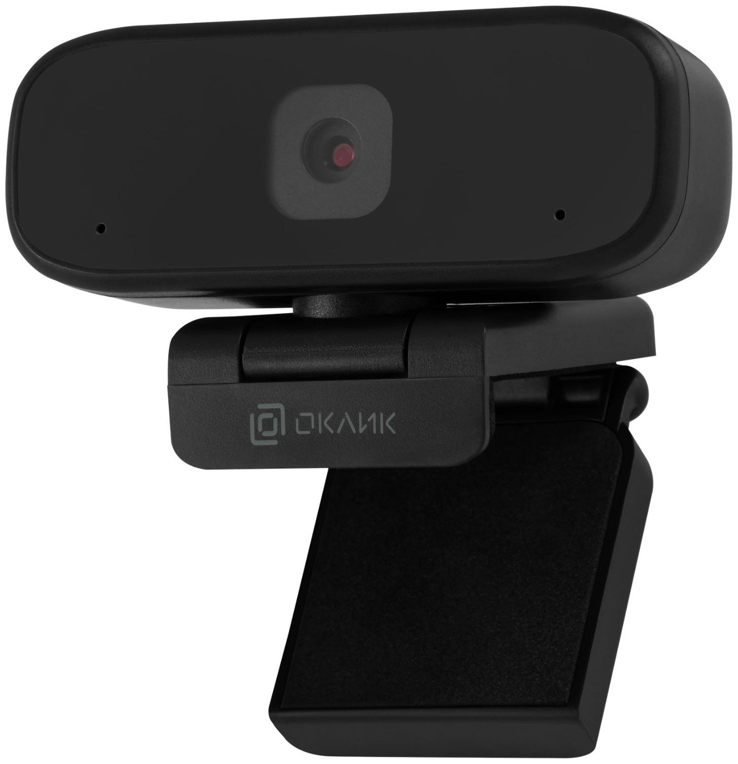 Камера Web Оклик OK-C015HD черный 1Mpix (1280x720) USB2.0 с микрофоном