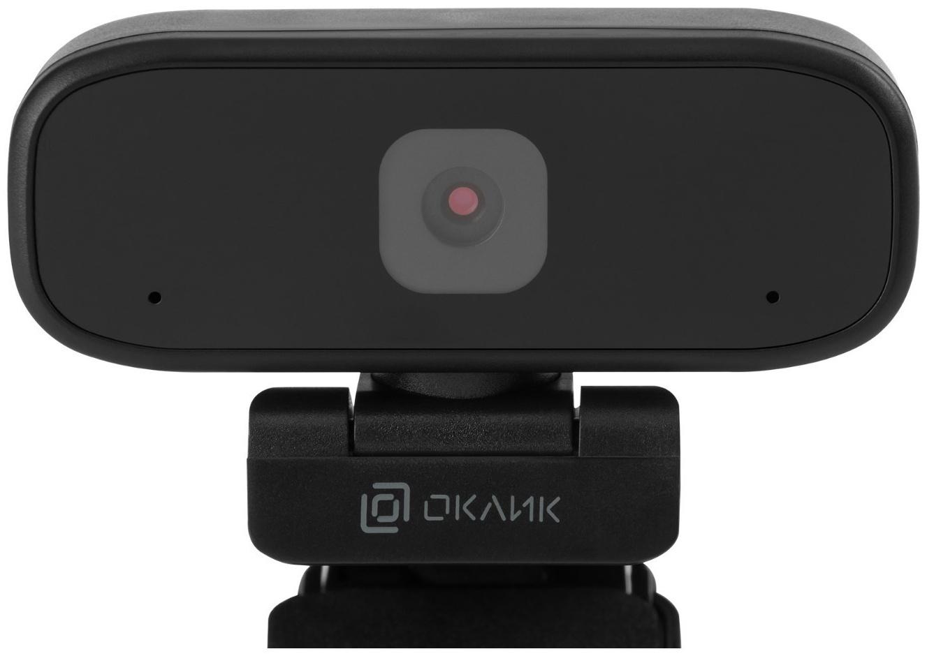 Камера Web Оклик OK-C015HD черный 1Mpix (1280x720) USB2.0 с микрофоном