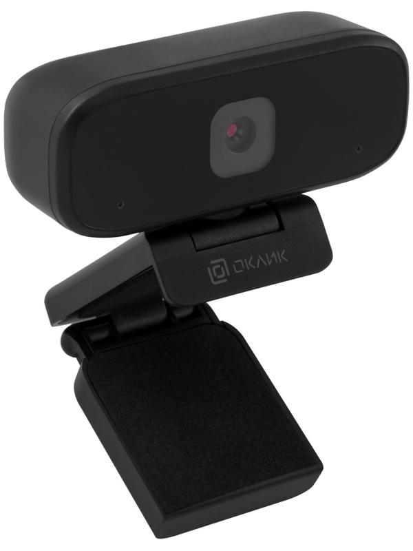 Камера Web Оклик OK-C015HD черный 1Mpix (1280x720) USB2.0 с микрофоном