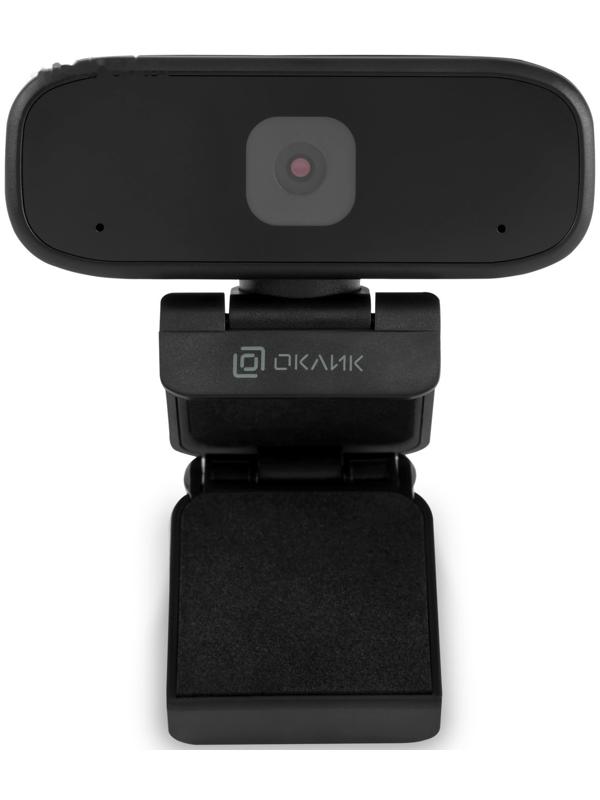 Камера Web Оклик OK-C015HD черный 1Mpix (1280x720) USB2.0 с микрофоном