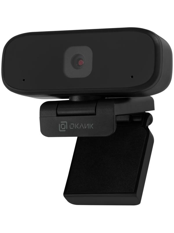 Камера Web Оклик OK-C015HD черный 1Mpix (1280x720) USB2.0 с микрофоном