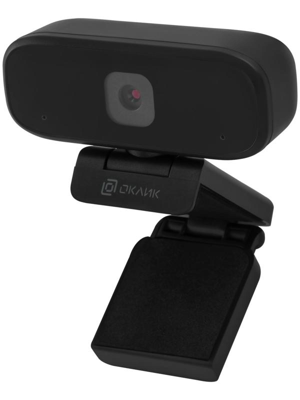 Камера Web Оклик OK-C015HD черный 1Mpix (1280x720) USB2.0 с микрофоном