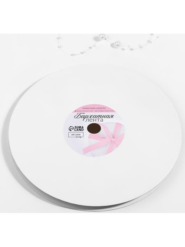 Лента бархатная, с золотым люрексом, 6 мм, 18 ± 1 м, цвет зелёный №165