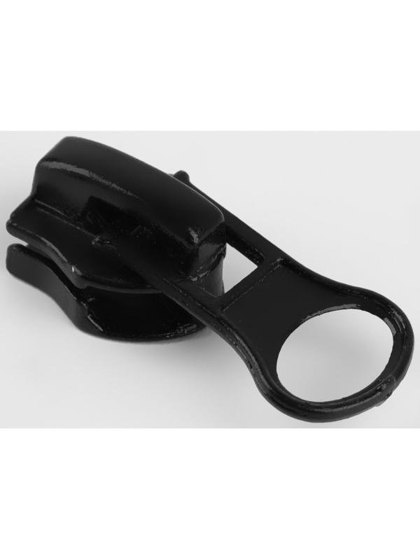 Замок автоматический для водонепроницаемой молнии «Спираль», реверсивный, №5, 10 шт, цвет чёрный