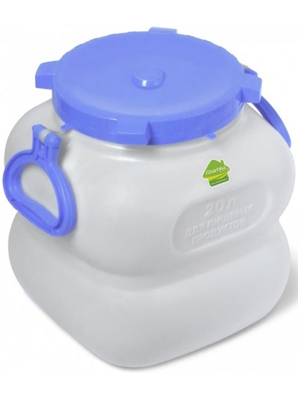 Фляга-бочка пищевая, 20 л, горловина 19,8 см, белая