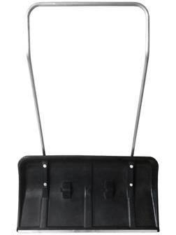 Движок пластиковый, размер ковша 45 × 82 см, металлическая планка, на колёсах, чёрный