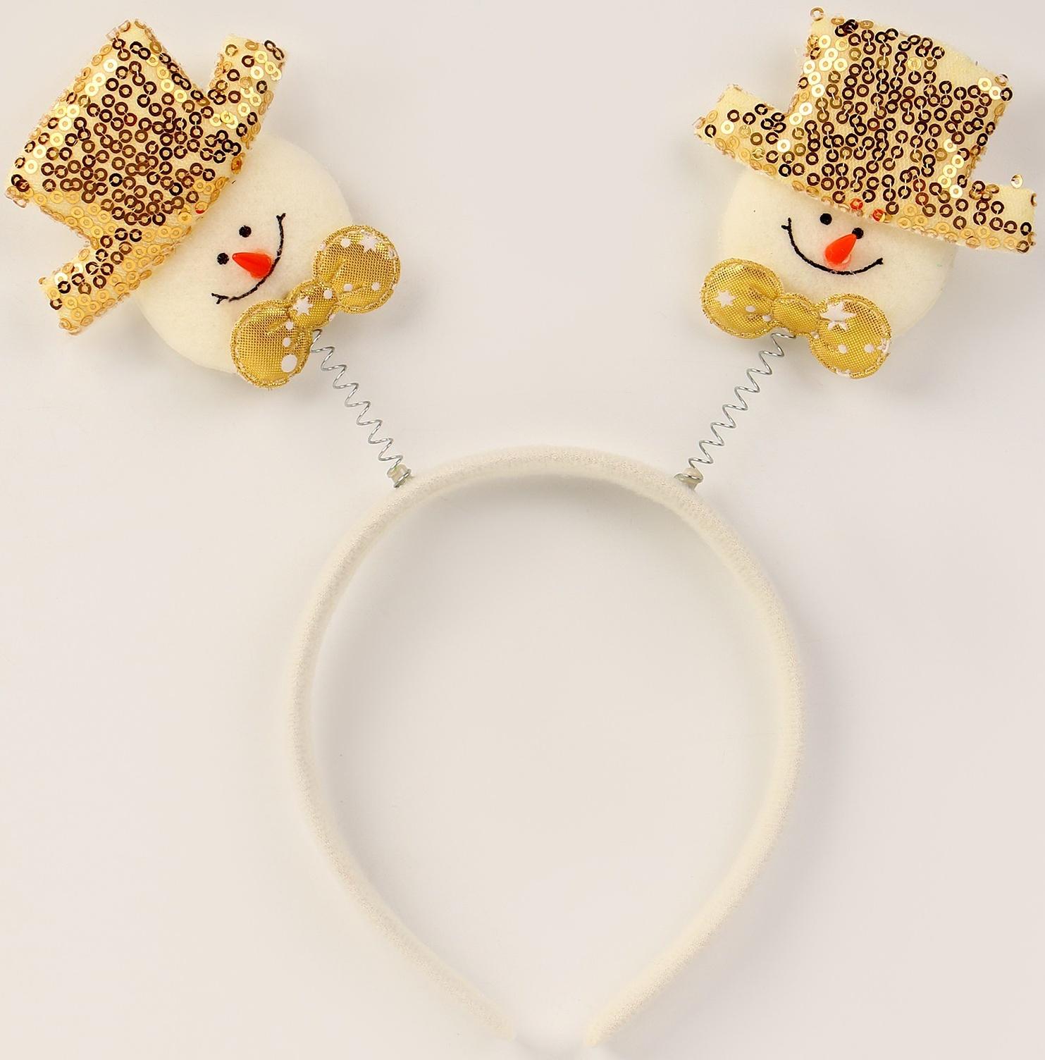 Карнавальный ободок «Снеговичёк»