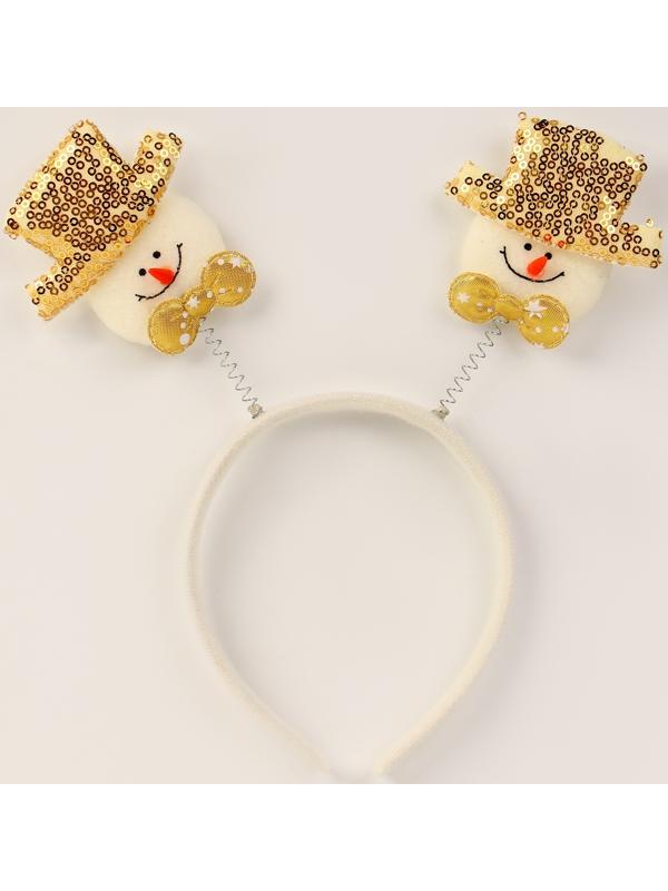 Карнавальный ободок «Снеговичёк»