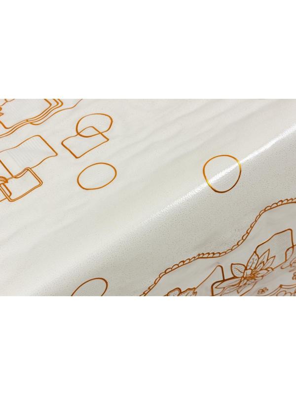 Клеенка «Ажурная» Gold&Beige, ширина 137 см, рулон 20 метров