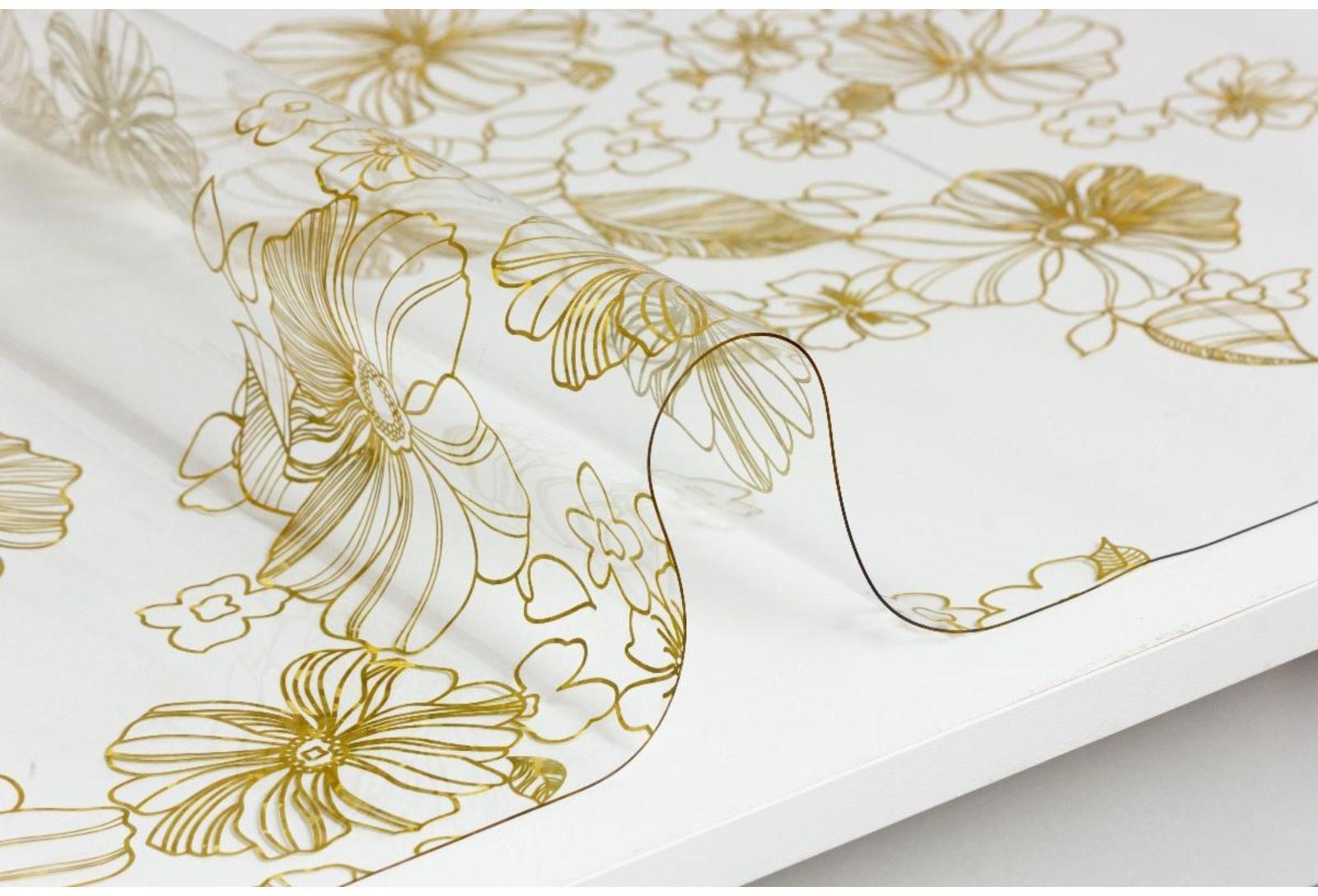 Скатерть «Гибкое стекло» 0,8 мм, 80х150 см, рисунок Сон императора