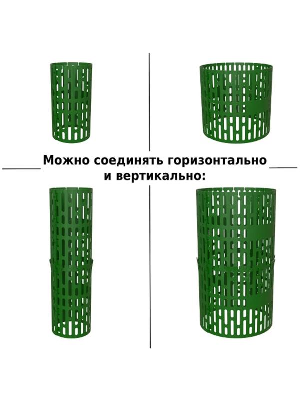 Защита стволов деревьев, кустарников и цветов, 21 × 35 см, набор 12 шт., зелёный