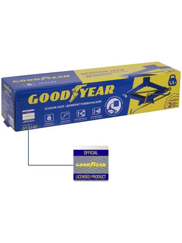 Домкрат ромбический Goodyear GY-SJ-02, 100-385 мм, 1,5 т