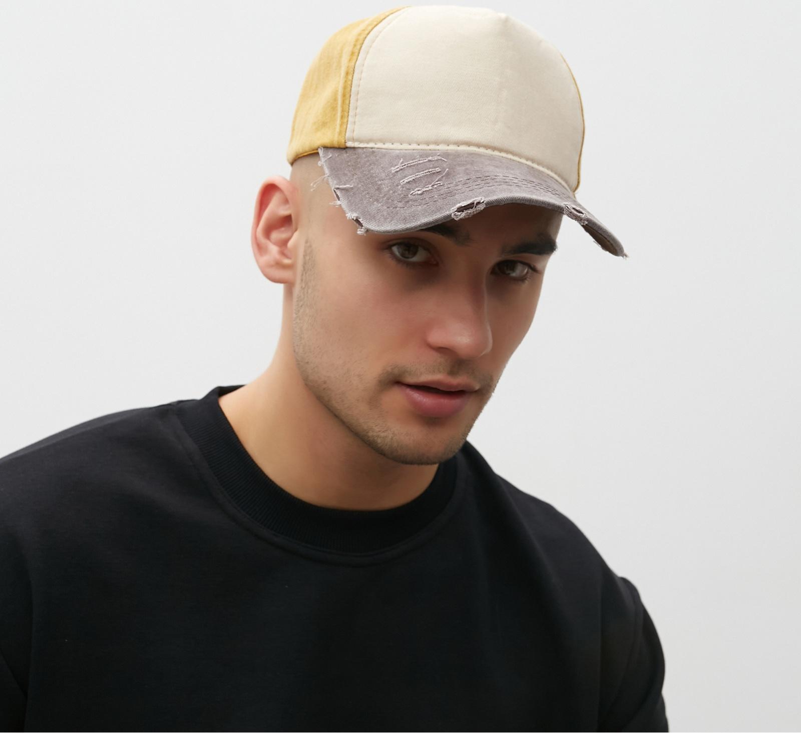 Кепка мужская MINAKU, цвет горчичный, р-р 56-68