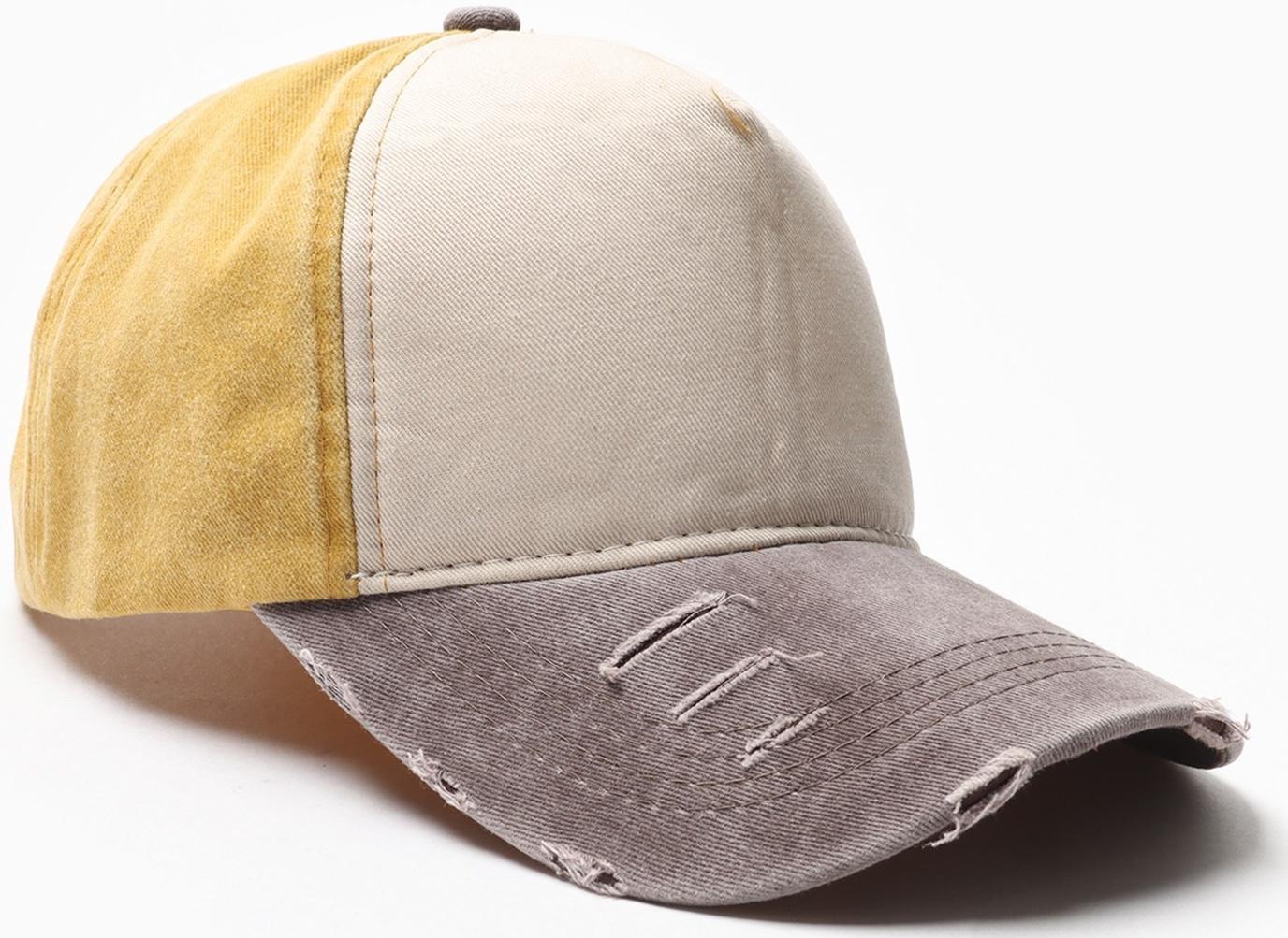 Кепка мужская MINAKU, цвет горчичный, р-р 56-68