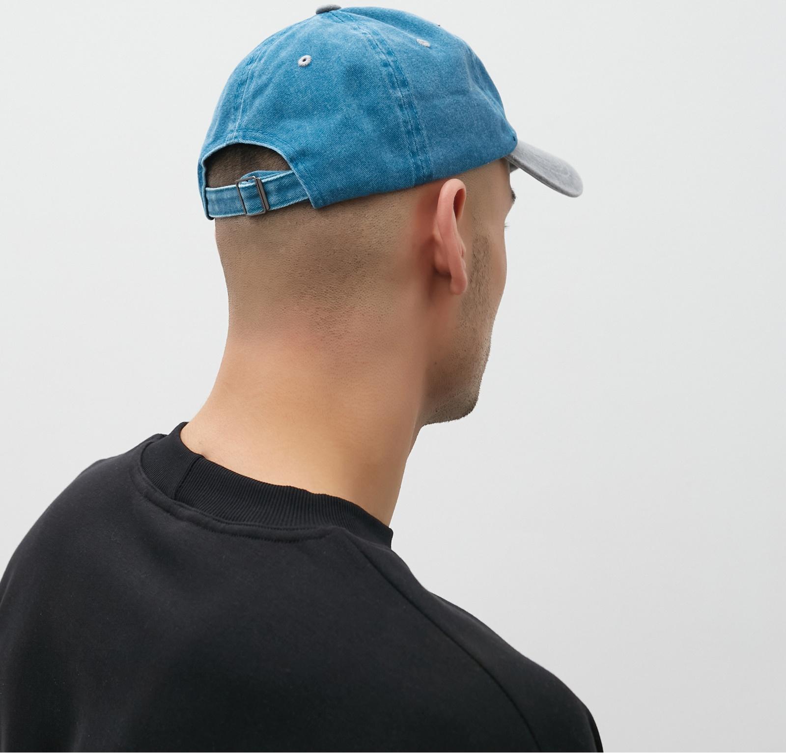 Кепка мужская MINAKU, цвет серый/голубой, р-р 56-58