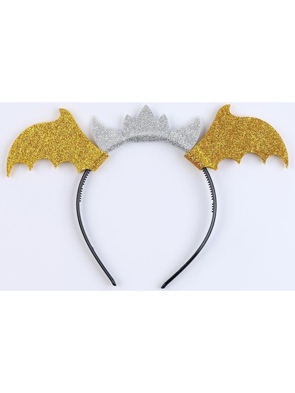 Карнавальный набор «Зимний дракошка», цвет жёлтый: крылья, юбка и ободок