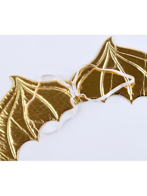 Карнавальный набор «Зимний дракошка», цвет жёлтый: крылья, юбка и ободок