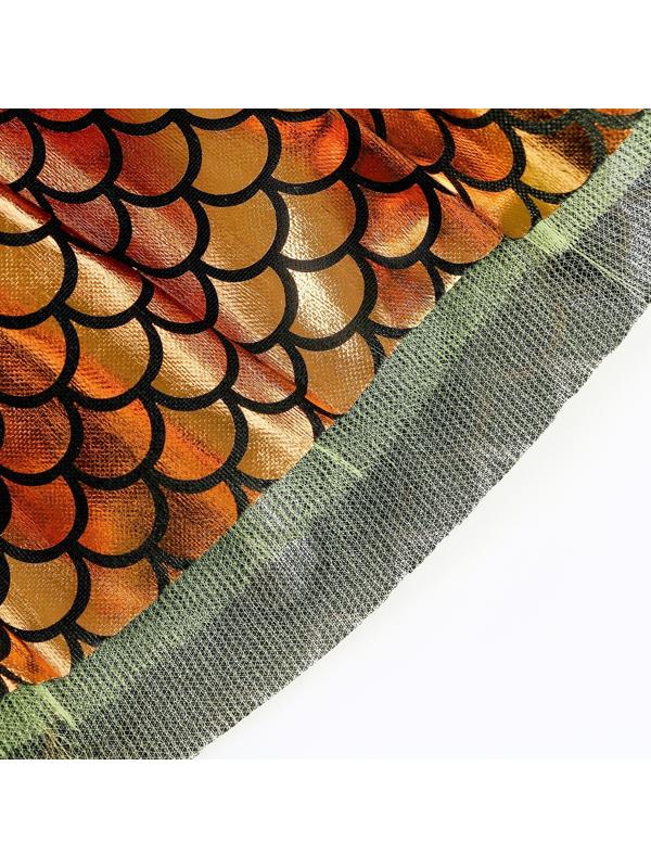 Карнавальный набор «Зимний дракошка», цвет жёлтый: крылья, юбка и ободок