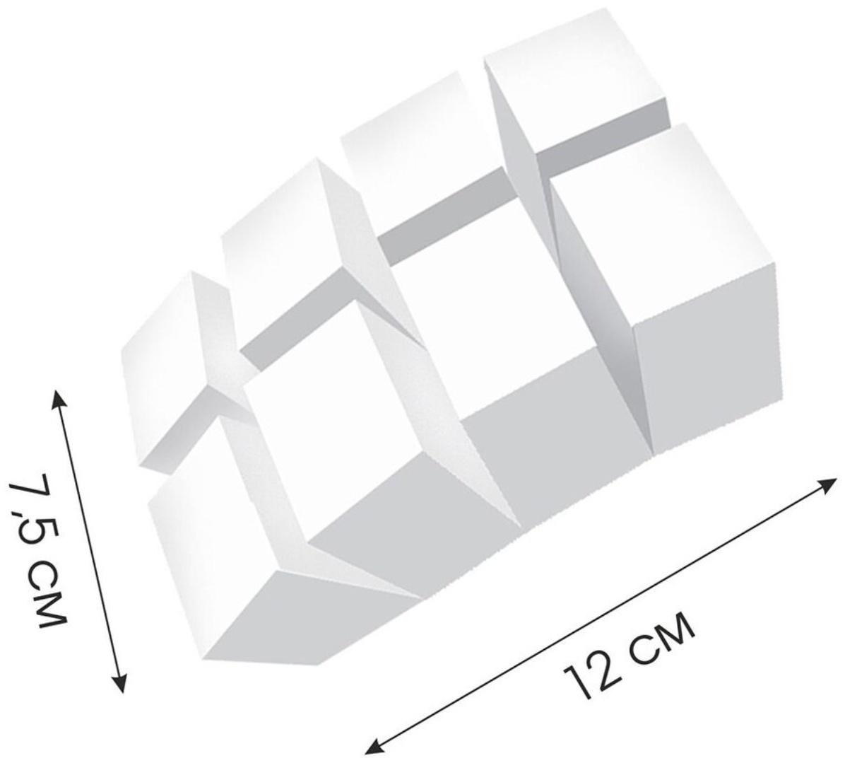 Губка меламиновая, 8 кубиков, 12х7.5х3.7 см