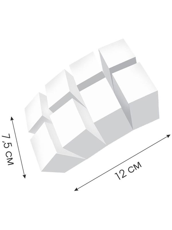 Губка меламиновая, 8 кубиков, 12х7.5х3.7 см
