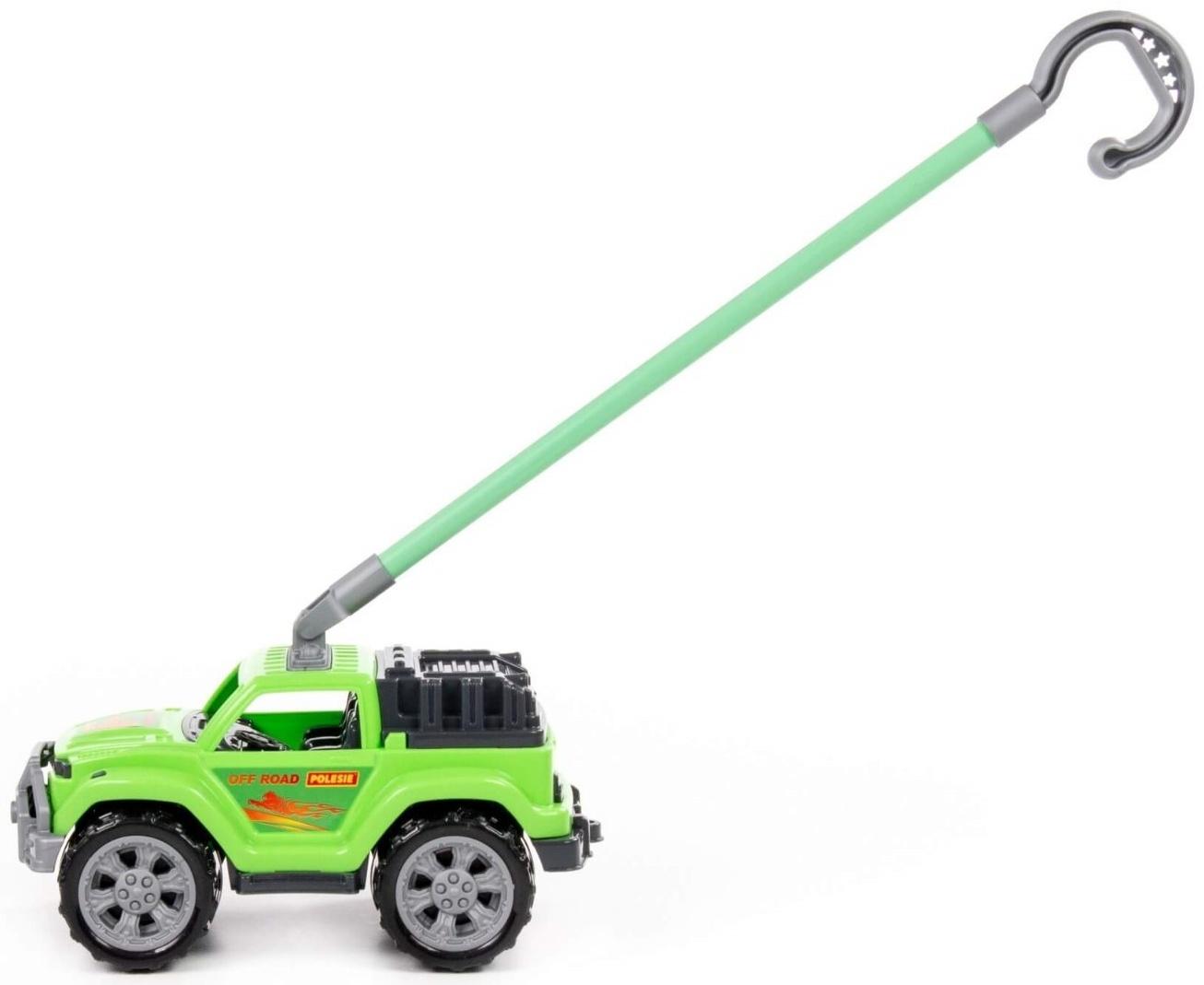 Автомобиль-каталка «Легионер», с ручкой, цвет зелёный