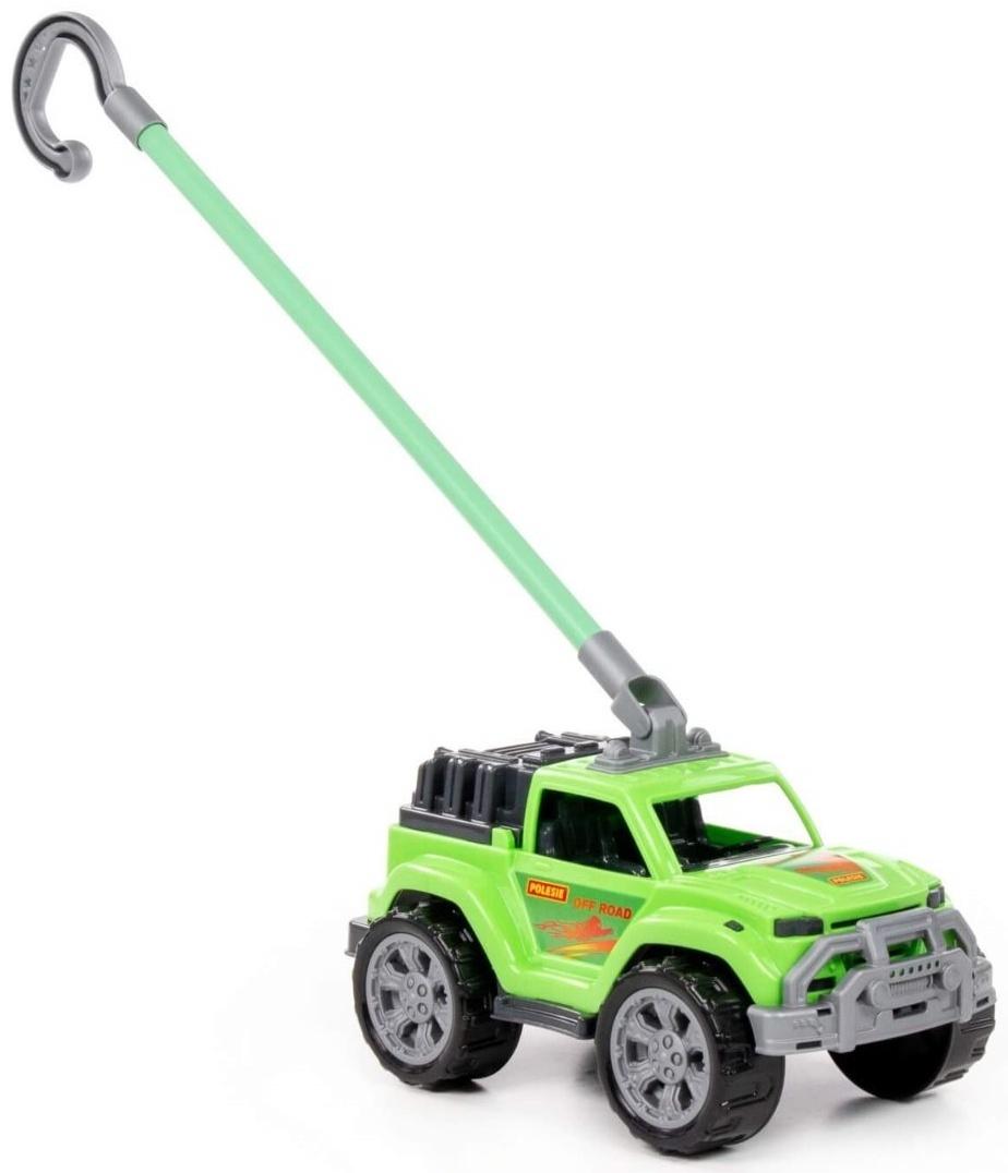 Автомобиль-каталка «Легионер», с ручкой, цвет зелёный