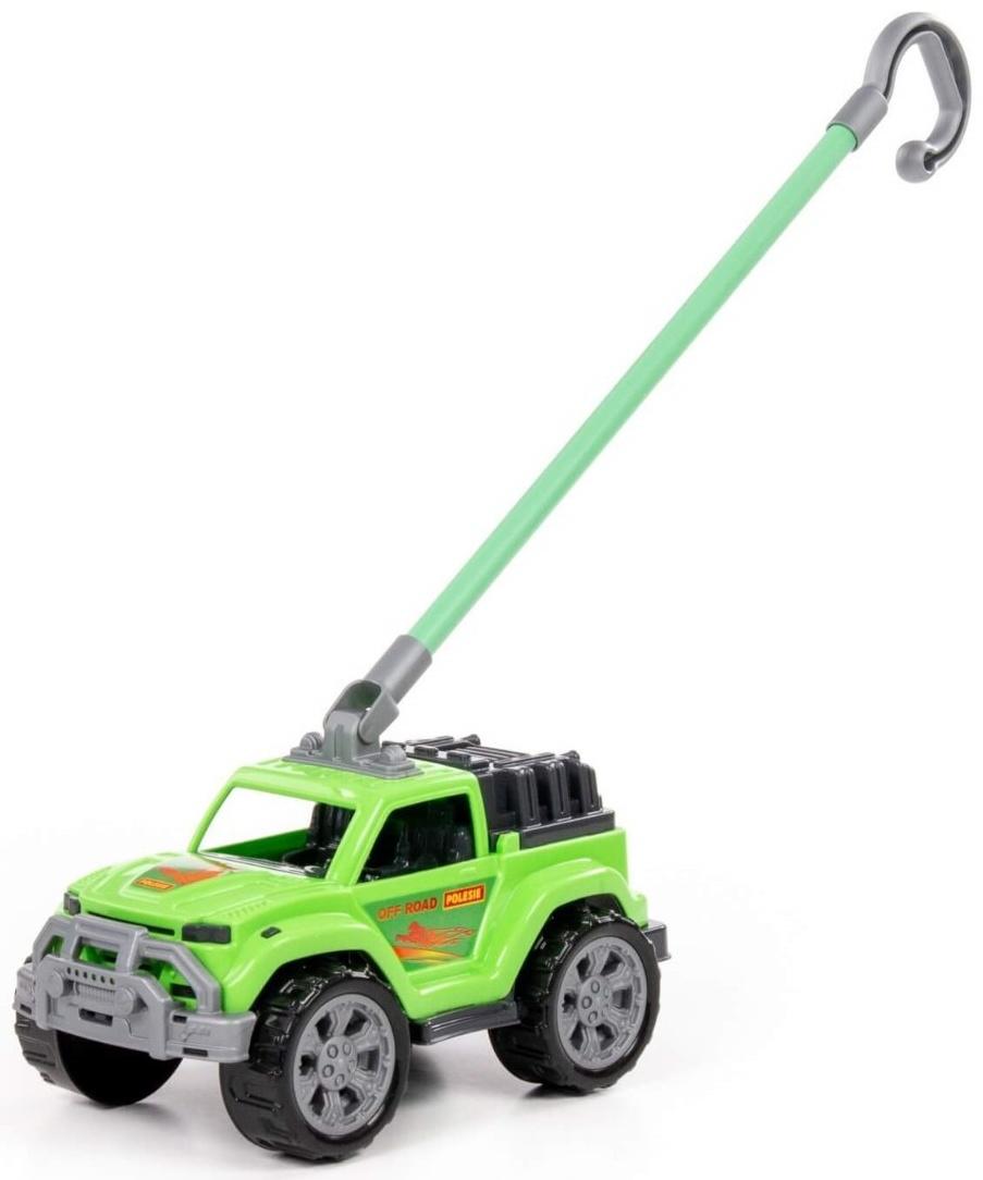 Автомобиль-каталка «Легионер», с ручкой, цвет зелёный