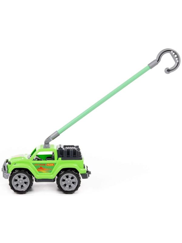 Автомобиль-каталка «Легионер», с ручкой, цвет зелёный