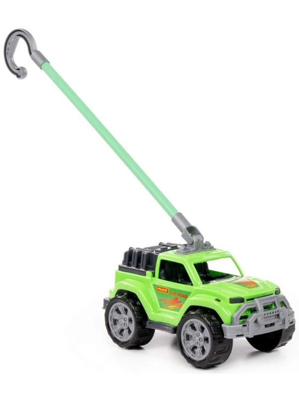 Автомобиль-каталка «Легионер», с ручкой, цвет зелёный