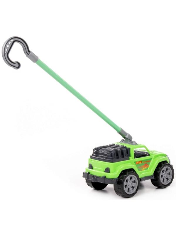 Автомобиль-каталка «Легионер», с ручкой, цвет зелёный
