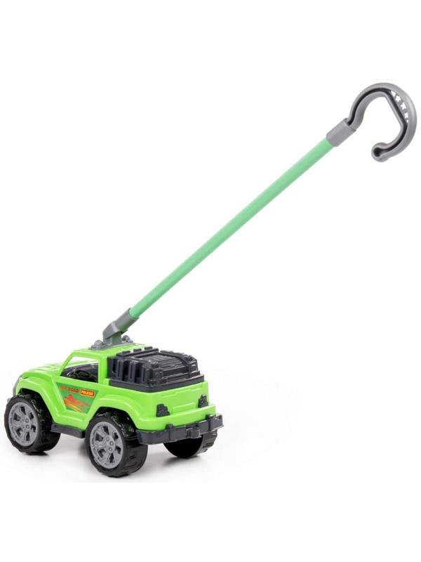 Автомобиль-каталка «Легионер», с ручкой, цвет зелёный