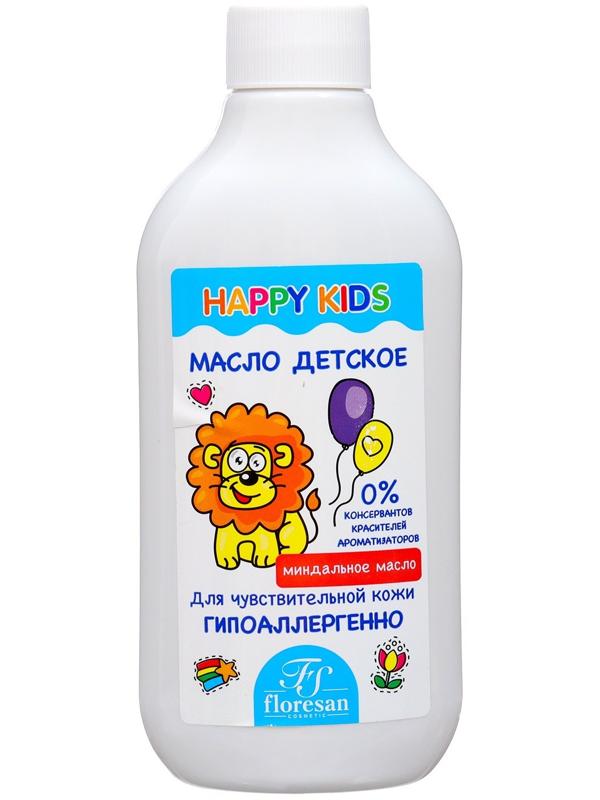 Масло детское для чувствительной кожи Happy Kids аромат миндаля, 250 мл