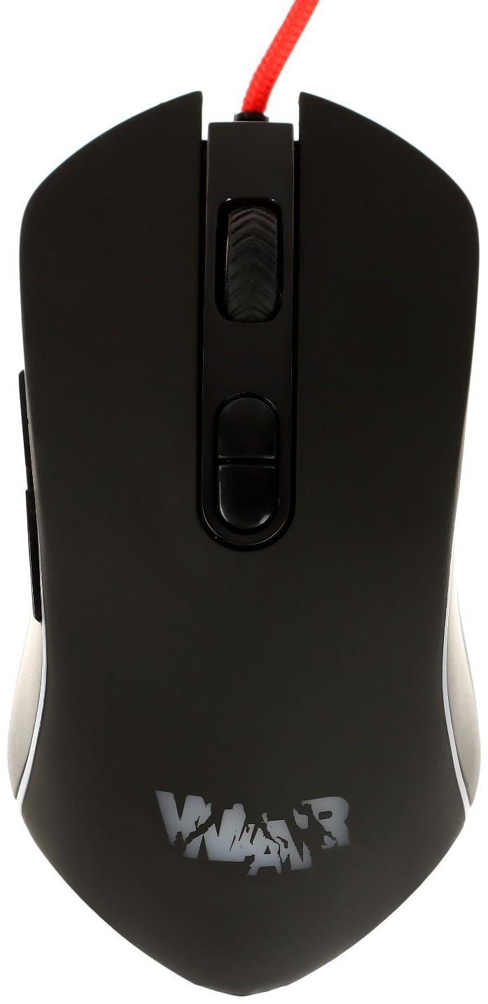 Игровой набор Qumo Wartime K51/M67 3 в 1, клавиатура+мышь+ковер, 3200 dpi