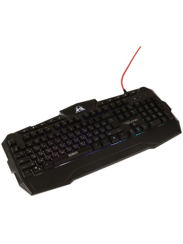 Игровой набор Qumo Wartime K51/M67 3 в 1, клавиатура+мышь+ковер, 3200 dpi