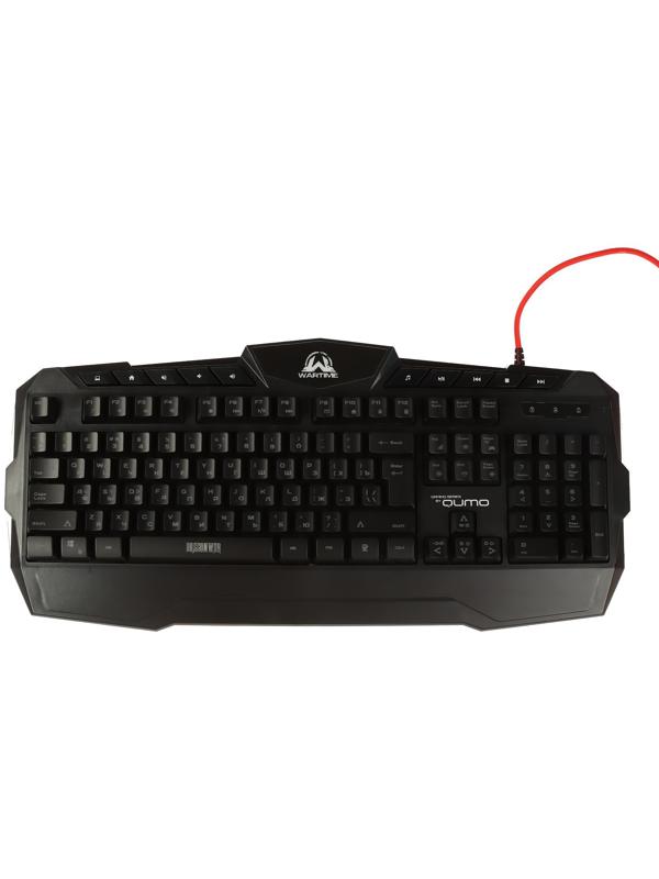Игровой набор Qumo Wartime K51/M67 3 в 1, клавиатура+мышь+ковер, 3200 dpi